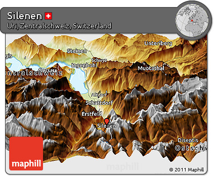 Physical Panoramic Map of Silenen
