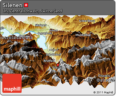 Physical Panoramic Map of Silenen