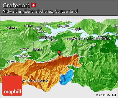 Political Panoramic Map of Grafenort