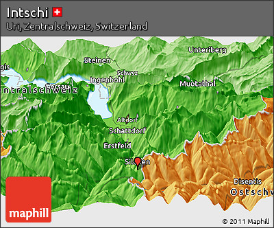 Political Panoramic Map of Intschi