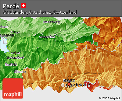 Political Panoramic Map of Pardè