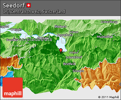 Political Panoramic Map of Seedorf