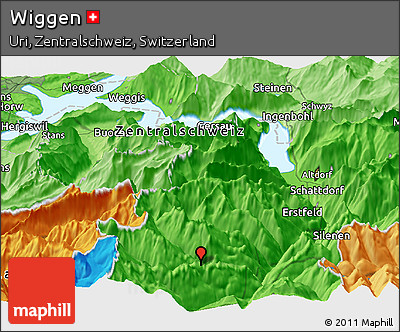 Political Panoramic Map of Wiggen