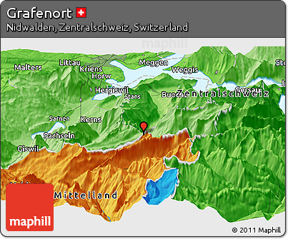 Political Panoramic Map of Grafenort