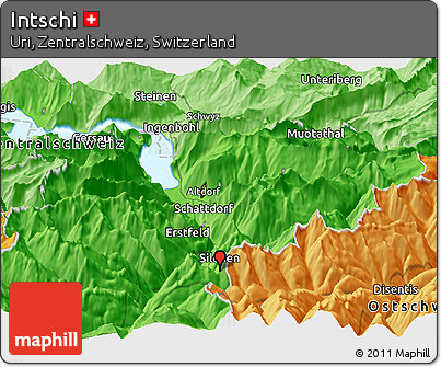 Political Panoramic Map of Intschi