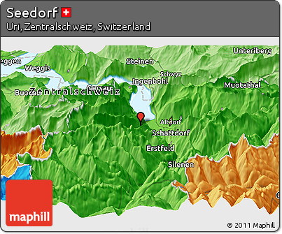 Political Panoramic Map of Seedorf