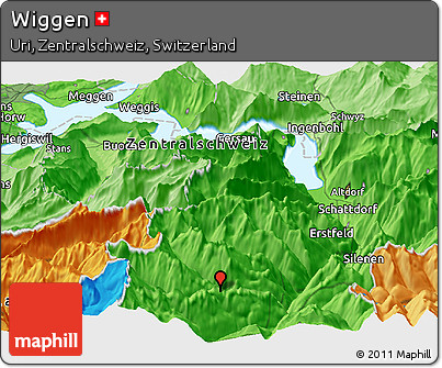 Political Panoramic Map of Wiggen
