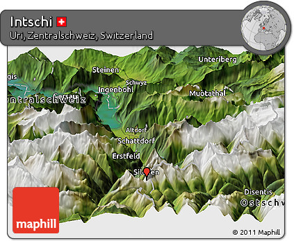 Satellite Panoramic Map of Intschi