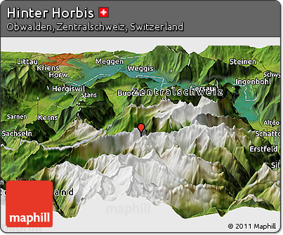 Satellite Panoramic Map of Hinter Horbis