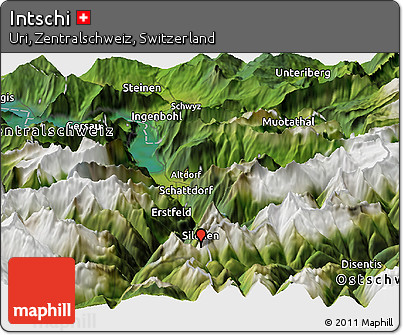 Satellite Panoramic Map of Intschi