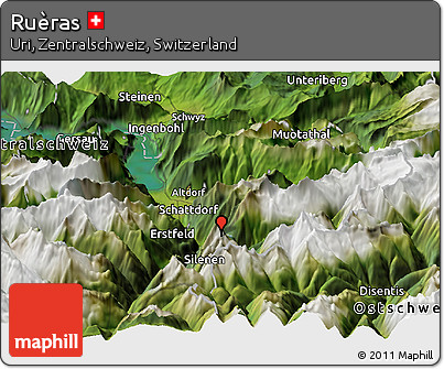 Satellite Panoramic Map of Ruèras