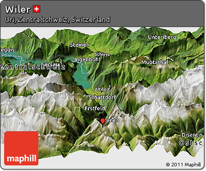 Satellite Panoramic Map of Wiler