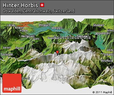 Satellite Panoramic Map of Hinter Horbis