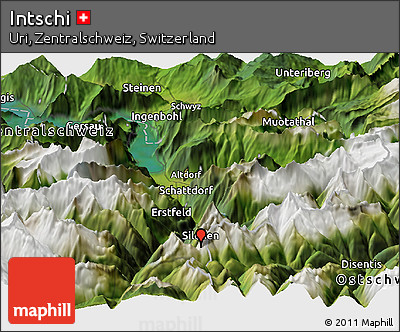 Satellite Panoramic Map of Intschi