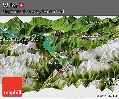 Satellite Panoramic Map of Wiler