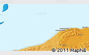 Political 3D Map of the area around 46° 51' 18" N, 90° 1' 30" W