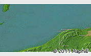Satellite 3D Map of the area around 46° 51' 18" N, 90° 1' 30" W