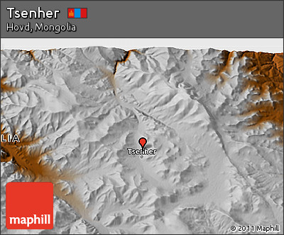 Physical 3D Map of Tsenher