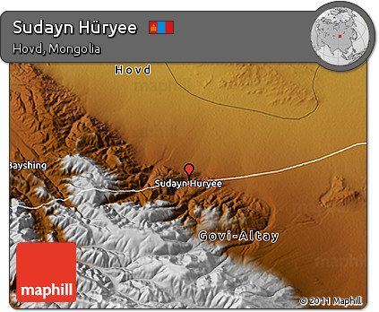 Physical 3D Map of Sudayn Hüryee