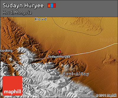 Physical 3D Map of Sudayn Hüryee