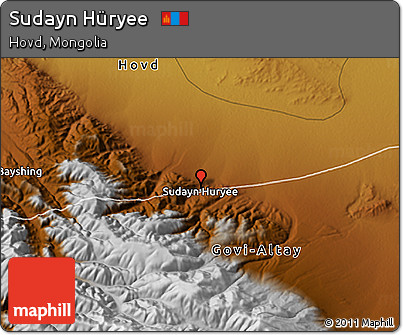 Physical 3D Map of Sudayn Hüryee