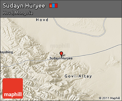 Shaded Relief 3D Map of Sudayn Hüryee