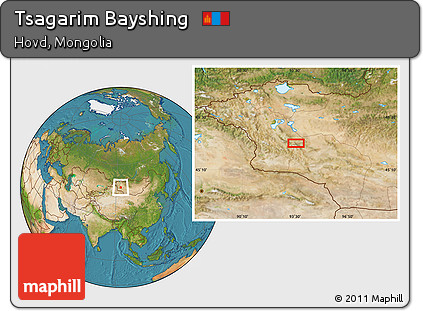 Satellite Location Map of Tsagarim Bayshing