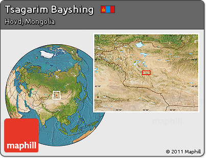 Satellite Location Map of Tsagarim Bayshing