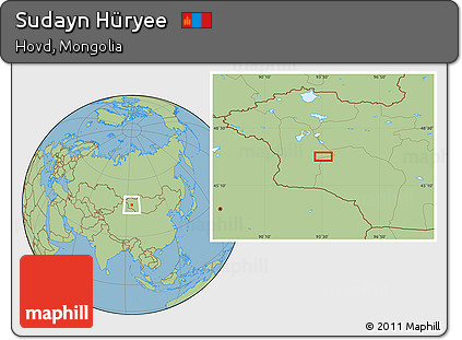 Savanna Style Location Map of Sudayn Hüryee