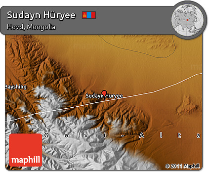 Physical Map of Sudayn Hüryee