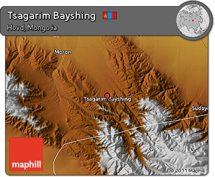 Physical Map of Tsagarim Bayshing