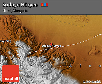 Physical Map of Sudayn Hüryee