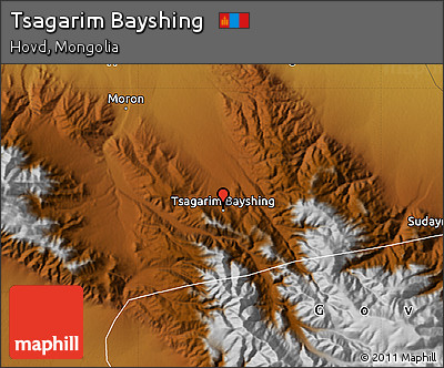 Physical Map of Tsagarim Bayshing