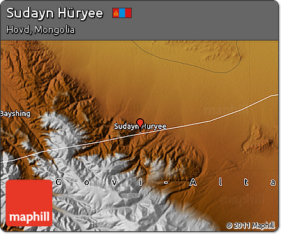 Physical Map of Sudayn Hüryee