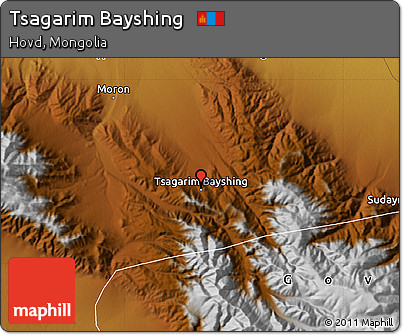 Physical Map of Tsagarim Bayshing