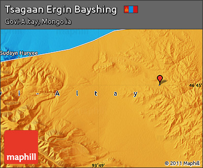 Political Map of Tsagaan Ergin Bayshing