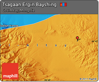 Political Map of Tsagaan Ergin Bayshing