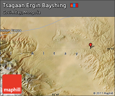 Satellite Map of Tsagaan Ergin Bayshing