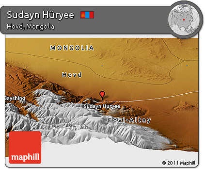 Physical Panoramic Map of Sudayn Hüryee