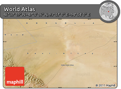 Satellite Map of the Area around 46° 51' 18" N, 94° 25' 30" E