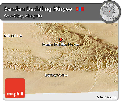 Satellite Panoramic Map of Bandan Dashiling Hüryee