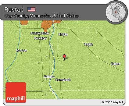 Physical 3D Map of Rustad