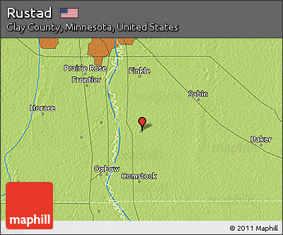 Physical 3D Map of Rustad