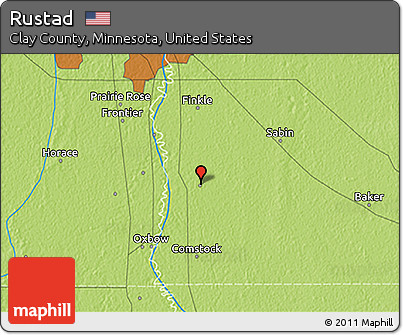 Physical 3D Map of Rustad