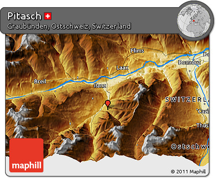 Physical 3D Map of Pitasch