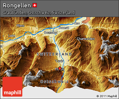 Physical 3D Map of Rongellen