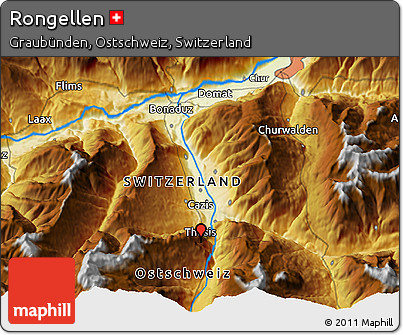 Physical 3D Map of Rongellen