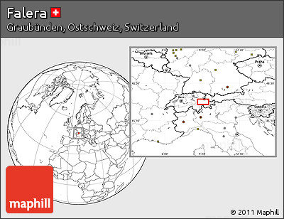 Blank Location Map of Falera