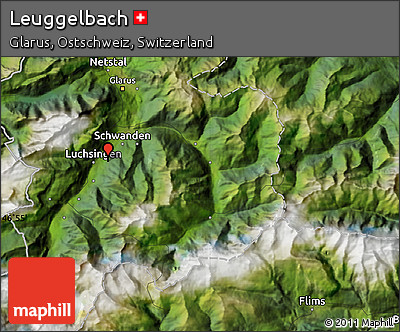 Satellite Map of Leuggelbach