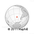 Outline Map of the Area around 46° 9' 26" S, 102° 46' 30" W, rectangular outline